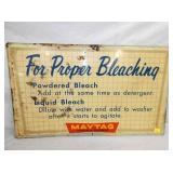 30X18 MAYTAG BLEACHING SIGN