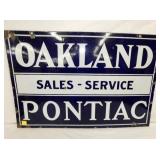 36X24 PORC. DS PONTIAC DEALER SIGN