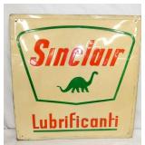 26X27 EMB. SINCLAIR LUBRIFICANTS SIGN