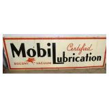 107x36 PORC. 1933 MOBIL LUBRICATION SIGN