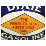 VIEW 3 CLOSE UP 72X48 DIXIE GASOLINE REPLICA SIGN