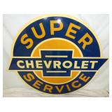 42IN SUPER CHEVROLET SERVICE SIGN
