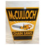 18X28 MCCULLOCH CHAIN SAWS DEALER SIGN