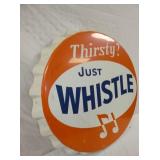VIEW 3 LEFTSIDE 28IN. WHISTLE CAP SIGN 