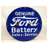 24IN OPRC. GENUINE FORD BATTERY SIGN