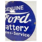 VIEW 2 RIGHTSIDE FORD BATTERIES REPLICA SIGN