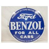 30IN PORC. FORD BENZOL SIGN