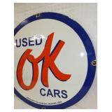 VIEW 2 RIGHTISDE OK USED CARS REPLICA SIGN