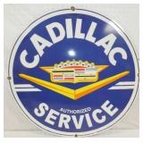 30IN PORC. CADILLAC SERVICE SIGN
