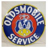 30IN PORC. OLDSMOBILE SERVICE SIGN