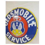 VIEW 2 RIGHTSIDE OLDSMOBILE SERVICE  REPLICA SIGN