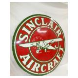 VIEW 3 LEFTSIDE SINCLAIR REPLICA SIGN AIRCRAFT 
