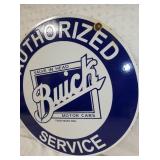 VIEW 6 SIDE 2 24IN. PORC. BUICK SERVICE SIGN 
