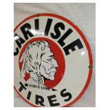VIEW 2 RIGHTSIDE CARLISLE TIRES W/INDIAN REPLICA SIGN