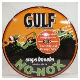 30IN PORC. NO NOX GULF SIGN