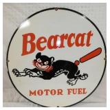 30IN PORC. BEARCAT MOTOR FUEL SIGN