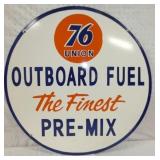 30IN. PORC. 76 OUTBOARD FUEL SIGN 