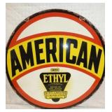 30IN. DS PORC. AMERICAN ETHYL SIGN 