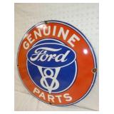 VIEW 2 RIGHTSIDE FORD V8 REPLICA SIGN