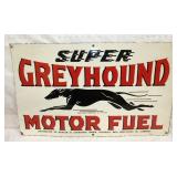 30X18 SUPER GREYHOUND MOTOR FUEL SIGN 
