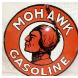 24IN. MOHAWK GASOLINE SIGN 