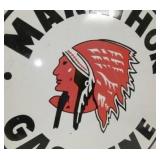 VIEW 3 CLOSE UP 30IN. PORC. MARATHON REPLICA SIGN