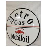 VIEW 3 RIGHTSIDE PORC. METRO GAS REPLICA SIGN