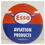 30IN. PORC. ESSO AVIATION SIGN 
