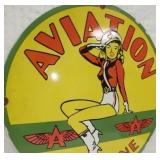 VIEW 3 LEFTSIDE FLYINNG A AVIATION 30IN REPLICA SIGN 