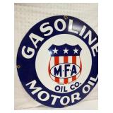 VIEW 2 LEFTSIDE MFA GASOLINE REPLICA SIGN