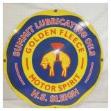 30IN. PORC. SUMMIT LUBRICATION SIGN 