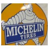 VIEW 3 CLOSE UP 30IN. PORC. MICHELIN REPLICA SIGN  
