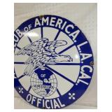 VIEW 2 RIGHTSIDE AUTO CLUB OFFICIAL REPLICA SIGN