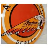 VIEW 3 LEFTSIDE 30IN. INDIAN MOTORCYCLE REPLICA SIGN