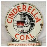 18X22 PORC. CINDERELLA COAL SIGN 