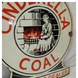 VIEW 3 CLOSE UP 30IN. CINDERELLA COAL REPLICA SIGN