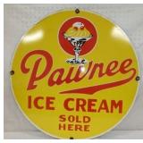 30IN PAWNEE ICE CREAM SOLD HERE SIGN