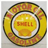 30IN PORC. SHELLL OIL SIGN