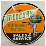 30I30IN PORC. MERCURY MOTORS SIGN