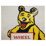 VIEW 2 TOP VIEW PORC. DIECUT BEAR REPLICA SIGN