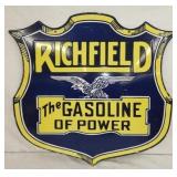29X29 DS PORC. RICHFIELD GASOLINE SIGN