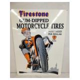 18X24 HEAVY METAL FIRESTONE MOTORCYCLE
