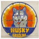 VIEW 2 SIDE 2 PORC. 30IN HUSKY REPLICA SIGN