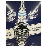 VIEW 2 CLOSEUP BLUE CROWN REPLICA SIGN