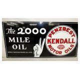 28X14 PORC. KENDALL 2000 MILE SIGN
