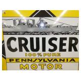 VIEW 2 CLOSE UP CRUISER REPLICA SIGN W/BOAT