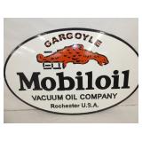 VIEW 2 SIDE 2 MOBILOIL REPLICA SIGN W/GARGOYLE