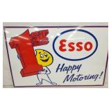 28X18 PORC. 1ST ESSO HAPPY MOTORING SIGN