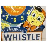 VIEW 2 THIRSTY? JUST WHISTLE REPLICA SIGN W/MAN