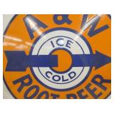 VIEW 2 CLOSE UP ICE COLD A&W REPLICA SIGN